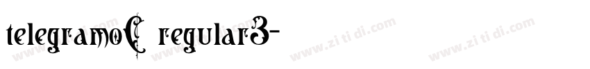 telegramoC regular3字体转换